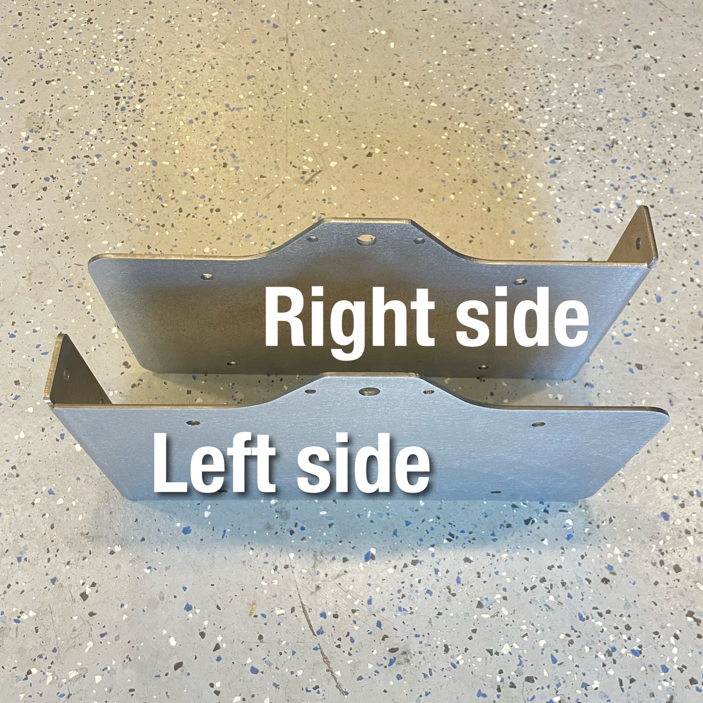 Side Mount License Plate Holder Trailer Flatbed RV SEMI Camper Bolt On Heavy Duty Steel LED Light (Left or Right Side)