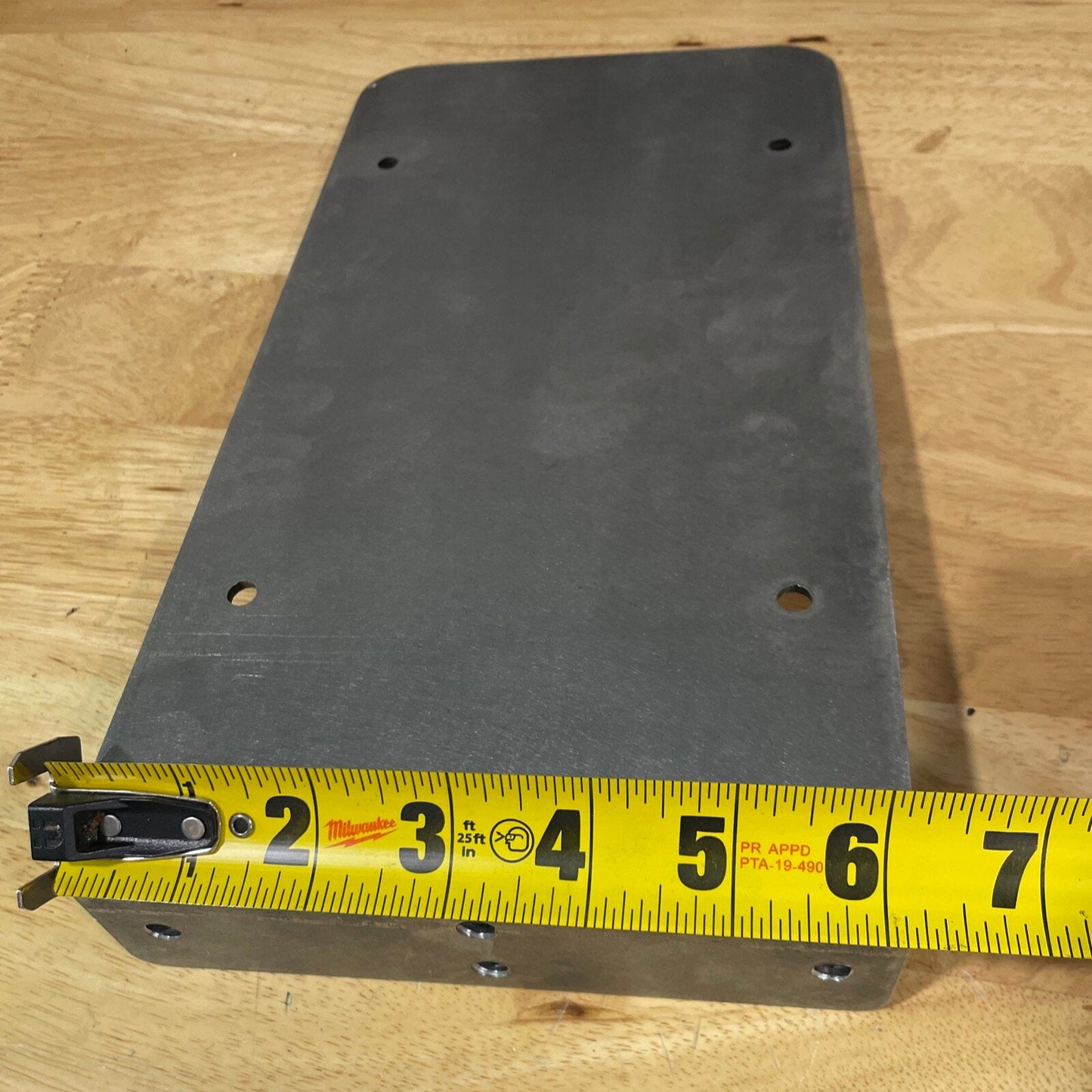 Side Mount License Plate Holder Trailer Flatbed RV Heavy Duty Steel
