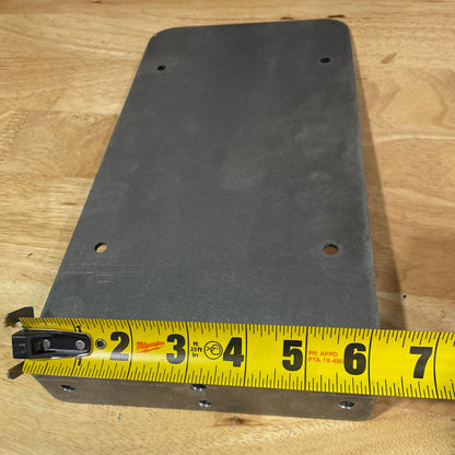 Side Mount License Plate Holder Trailer Flatbed RV Heavy Duty Steel