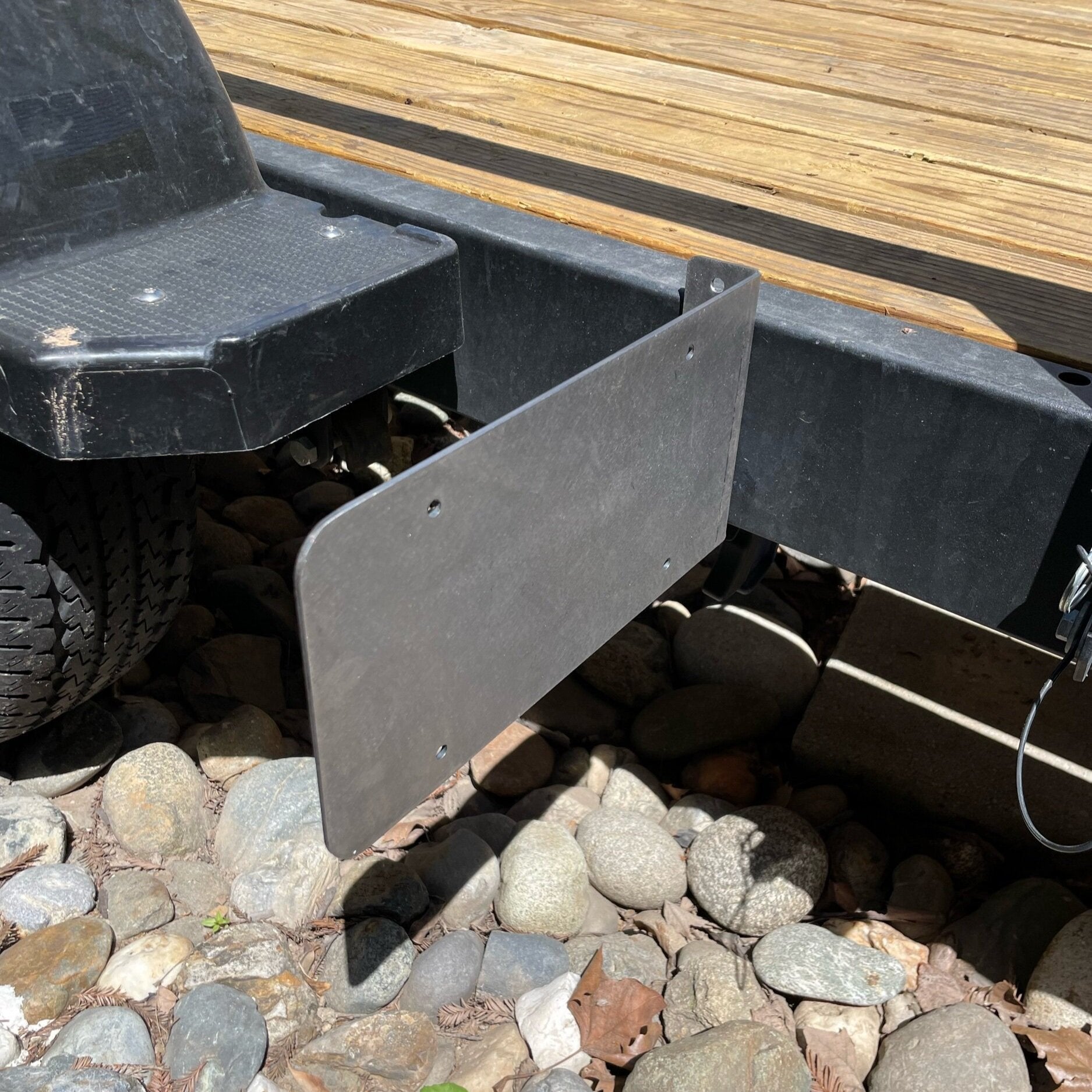 Side Mount License Plate Holder Trailer Flatbed RV Heavy Duty Steel