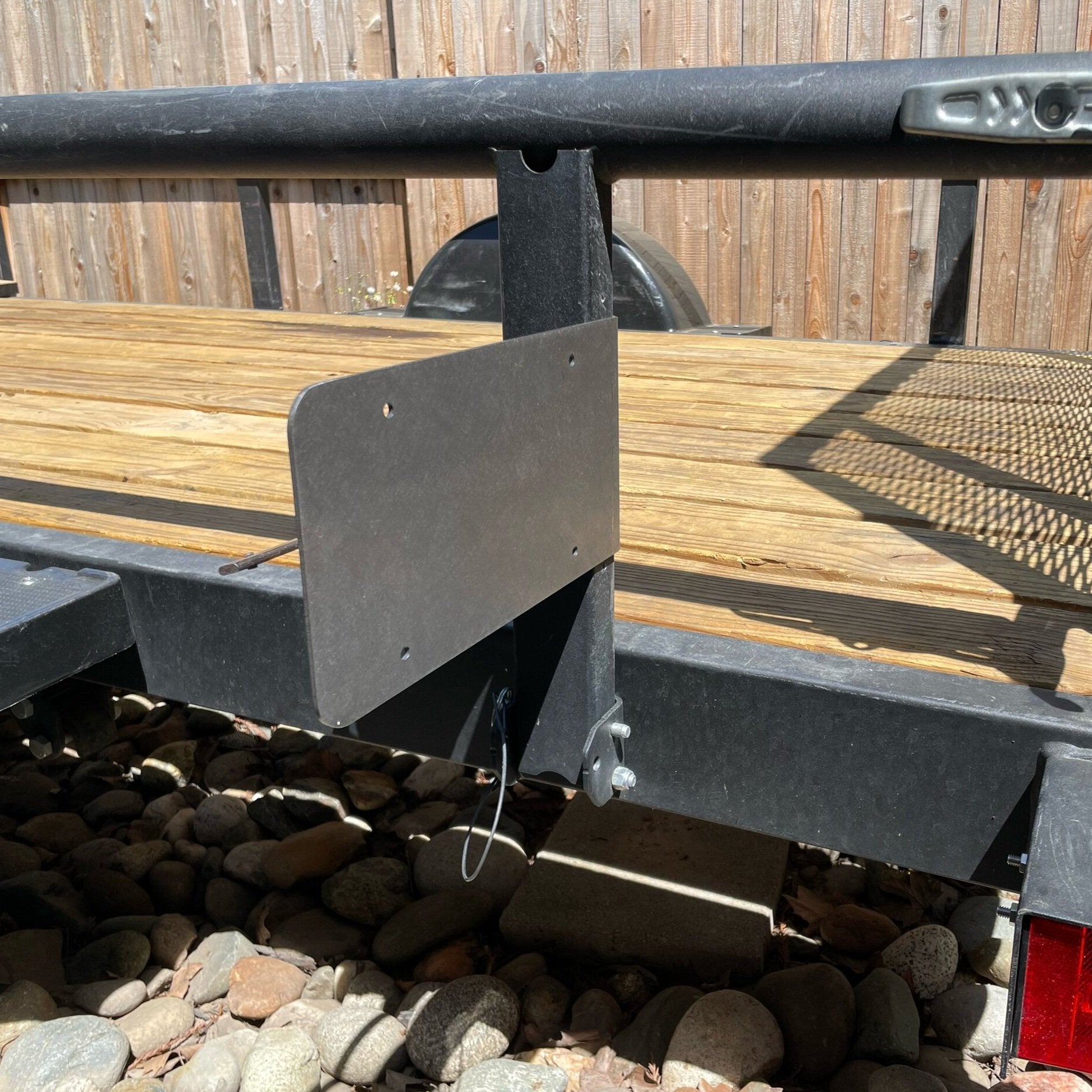 Side Mount License Plate Holder Trailer Flatbed RV Heavy Duty Steel
